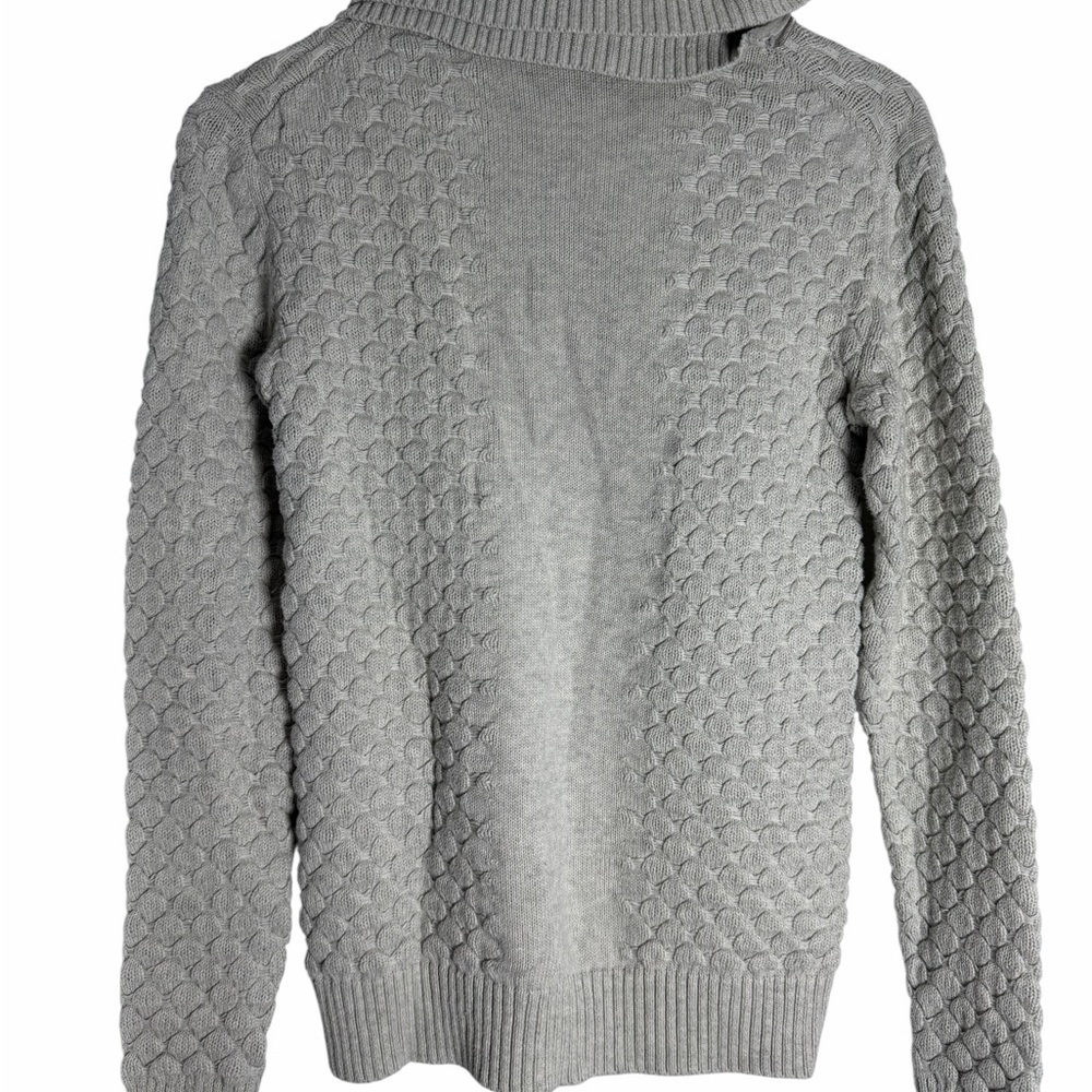 Armani Exchange Women's Gray Textured Cowl Sweater - Size Small - Picture 4 of 7